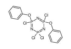2,4,6,6-Tetrachlor-2,4-diphenoxy-cyclotriphosphazatrien Structure