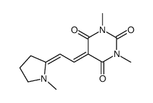 1,3-dimethyl-5-[2-(1-methylpyrrolidin-2-ylidene)ethylidene]-1,3-diazinane-2,4,6-trione Structure