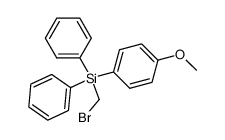 (bromomethyl)(4-methoxyphenyl)diphenylsilane Structure