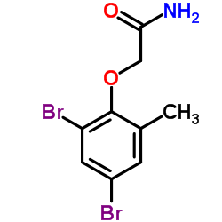 2-(2,4-Dibromo-6-methylphenoxy)acetamide结构式