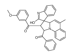 1'-benzoyl-2'-(3-methoxybenzoyl)-5'-methylspiro[1H-indole-3,3'-2,3a-dihydro-1H-pyrrolo[1,2-a]quinoline]-2-one结构式