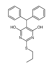 5-benzhydryl-4-hydroxy-2-propylsulfanyl-1H-pyrimidin-6-one Structure