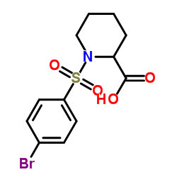 1-[(4-Bromophenyl)sulfonyl]-2-piperidinecarboxylic acid Structure