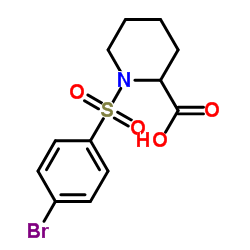 1-[(4-Bromophenyl)sulfonyl]-2-piperidinecarboxylic acid结构式