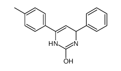 6-(4-methylphenyl)-4-phenyl-3,4-dihydro-1H-pyrimidin-2-one结构式