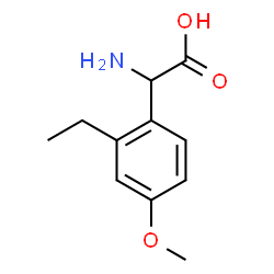 Benzeneacetic acid, alpha-amino-2-ethyl-4-methoxy- (9CI) Structure