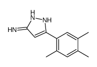5-(2,4,5-Trimethylphenyl)-1H-pyrazol-3-amine Structure