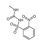 N-methyl-N'-(2-nitro-benzenesulfonyl)-urea Structure