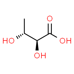 (2R,3S)-2,3-dihydroxy-butanoic acid Structure