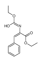 ethyl 2-(ethoxycarbonylamino)-3-phenylprop-2-enoate结构式