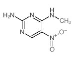 N-methyl-5-nitro-pyrimidine-2,4-diamine结构式