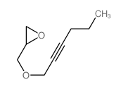 Oxirane,2-[(2-hexyn-1-yloxy)methyl]- structure