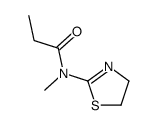 Propanamide,N-(4,5-dihydro-2-thiazolyl)-N-methyl- structure