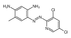 4-[(3,5-dichloropyridin-2-yl)diazenyl]-6-methylbenzene-1,3-diamine结构式