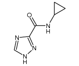 1H-1,2,4-Triazole-3-carboxamide,N-cyclopropyl-(9CI) structure