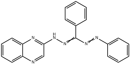 1,3-Diphenyl-5-(quinoxalin-2-yl)formazan结构式