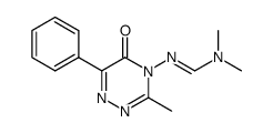N,N-dimethyl-N'-(3-methyl-5-oxo-6-phenyl-5H-[1,2,4]triazin-4-yl)-formamidine结构式