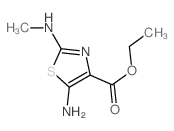 4-Thiazolecarboxylicacid, 5-amino-2-(methylamino)-, ethyl ester picture