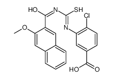4-CHLORO-3-[[[[(3-METHOXY-2-NAPHTHALENYL)CARBONYL]AMINO]THIOXOMETHYL]AMINO]-BENZOIC ACID结构式