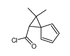 Spiro[2.4]hepta-4,6-diene-1-carbonyl chloride, 2,2-dimethyl- (9CI)结构式