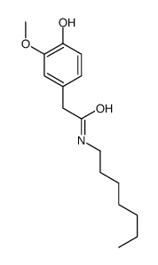 N-heptyl-2-(4-hydroxy-3-methoxyphenyl)acetamide Structure