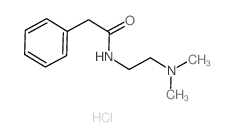 Benzeneacetamide,N-[2-(dimethylamino)ethyl]-, hydrochloride (1:1)结构式