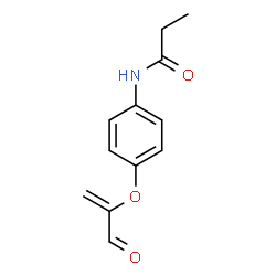 N-[4-[(1-Formylethenyl)oxy]phenyl]propionamide Structure