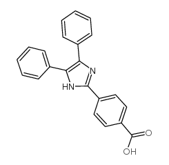 4-(4,5-二苯基-1H-咪唑-2-基)苯甲酸结构式