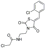 2-CHLORO-N-[2-[5-(2-CHLORO-BENZYLIDENE)-2,4-DIOXO-THIAZOLIDIN-3-YL]-ETHYL]-ACETAMIDE Structure