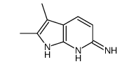 2,3-二甲基-1H-吡咯并[2,3-B]吡啶-6-胺结构式