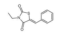 5-benzylidene-3-ethyl-1,3-thiazolidine-2,4-dione结构式