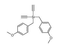 diethynyl-bis[(4-methoxyphenyl)methyl]silane结构式