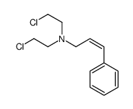 N,N-bis(2-chloroethyl)-3-phenylprop-2-en-1-amine结构式