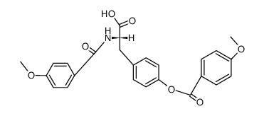 N-o-Dicarbobenzoxy-L-tyrosine structure