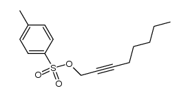 1-(p-tolylsulfonyloxy)oct-2-yne Structure