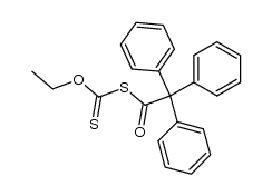 O-Aethyl-S-triphenylacetylxanthat结构式