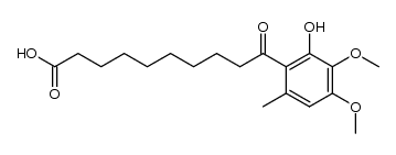 9-(2-hydroxy-3,4-dimethoxy-6-methylbenzoyl)nonanoic acid Structure