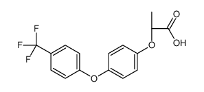 (2R)-2-[4-[4-(trifluoromethyl)phenoxy]phenoxy]propanoic acid结构式