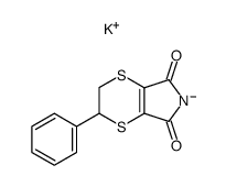 2-phenyl-2,3-dihydro-[1,4]dithiino[2,3-c]pyrrole-5,7-dione, potassium salt结构式