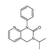 3-isopropyl-1-phenyl-3,4-dihydro-1H-pyrido[2,3-d]pyrimidin-2-one结构式