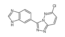 3-(3H-benzimidazol-5-yl)-6-chloro-[1,2,4]triazolo[4,3-b]pyridazine结构式