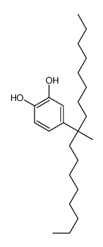 4-(9-methylheptadecan-9-yl)benzene-1,2-diol结构式