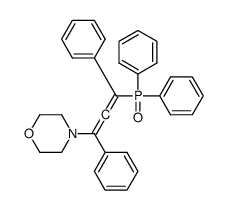 4-(3-diphenylphosphoryl-1,3-diphenylpropa-1,2-dienyl)morpholine结构式