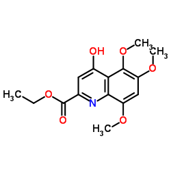 ETHYL 4-HYDROXY-5,6,8-TRIMETHOXYQUINOLINE-2-CARBOXYLATE picture