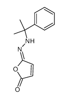 5-[(1-Methyl-1-phenyl-ethyl)-hydrazono]-5H-furan-2-one结构式