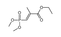 ethyl 3-dimethoxyphosphoryl-2-methylprop-2-enoate结构式