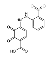 4-[2-(2-nitrophenyl)hydrazinyl]-5,6-dioxocyclohexa-1,3-diene-1-carboxylic acid Structure