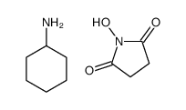 cyclohexanamine,1-hydroxypyrrolidine-2,5-dione结构式