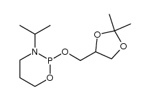 2-(2,2-dimethyl-[1,3]dioxolan-4-ylmethoxy)-3-isopropyl-[1,3,2]oxazaphosphinane Structure