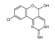 2-amino-9-chloro-5H-chromeno[4,3-d]pyrimidin-5-ol Structure